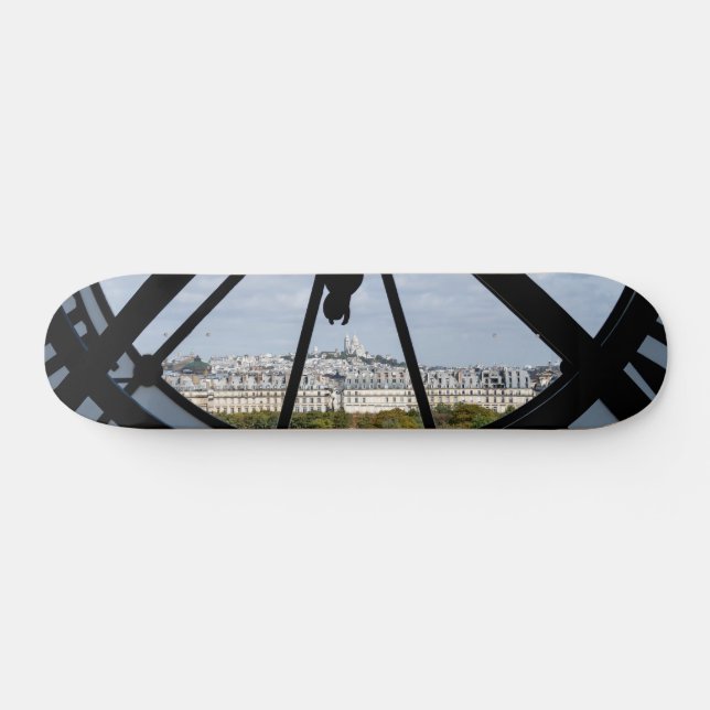 Skateboard Reloj gigante de vidrio en el Museo de Orsay - Par (Horz)