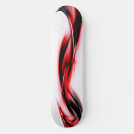 Skateboard Remolino Rojo Abstracto