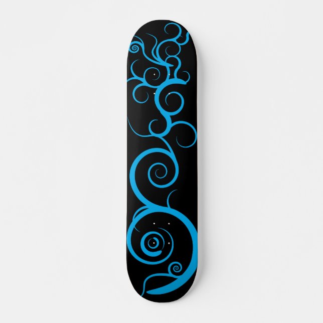 Skateboard Remolinos azules (Anverso )