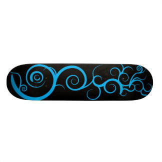 Skateboard Remolinos azules