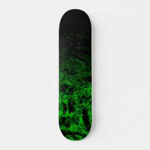 Skateboard Remolinos de gradiente geométrico negro mutante ve