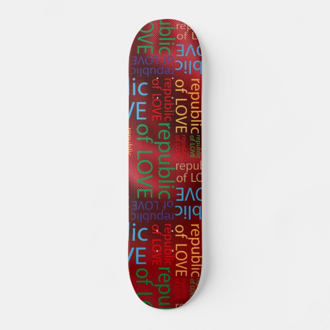 Skateboard República del amor (Anverso)