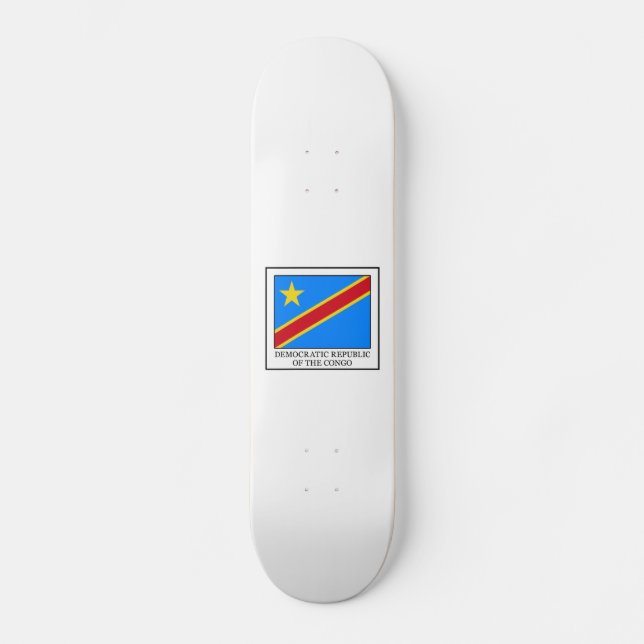 Skateboard República Democrática del Congo (Anverso)