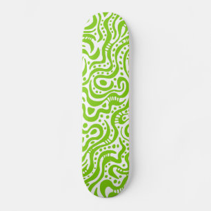 Skateboard Resumen 041211v1 - Verde marciano sobre blanco