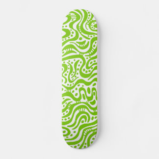 Skateboard Resumen 041211v2 - Verde marciano sobre blanco