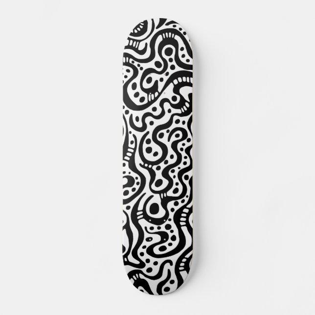 Skateboard Resumen 041211v3 - Negro sobre blanco (Anverso)