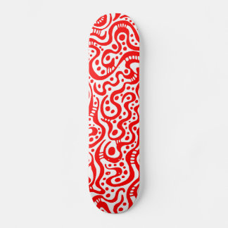Skateboard Resumen 041211v3 - Rojo sobre blanco