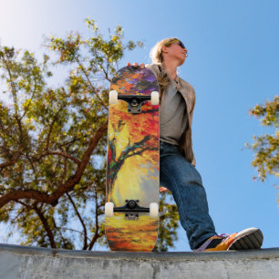 Skateboard Resumen Árbol de la naturaleza espiritual de la vi