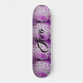 Skateboard Resumen Damask Personalizar de impresión rosa Skat