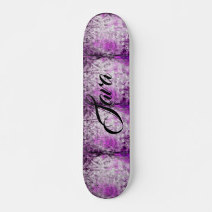 Skateboard Resumen Damask Personalizar de impresión rosa Skat