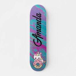 Skateboard Resumen de colores de unicornio