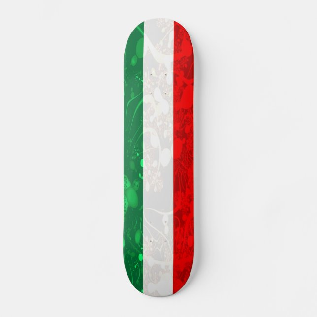 Skateboard Resumen de la bandera de Italia (Anverso)