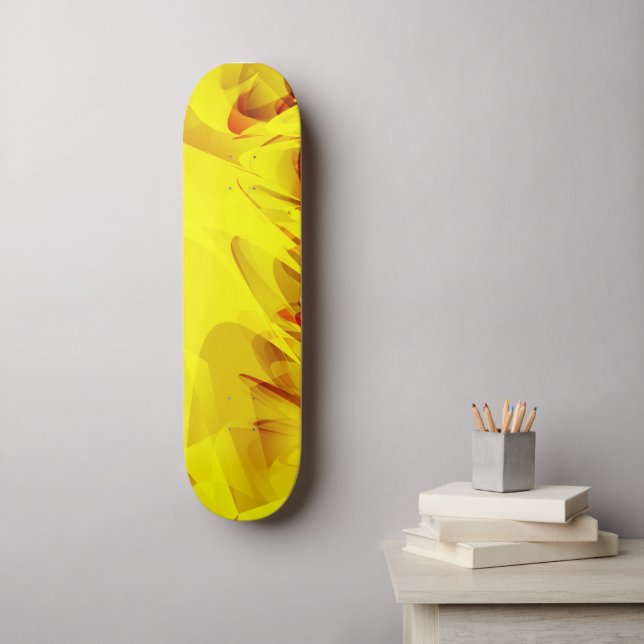 Skateboard Resumen de la chispa amarilla (Arte de la pared)