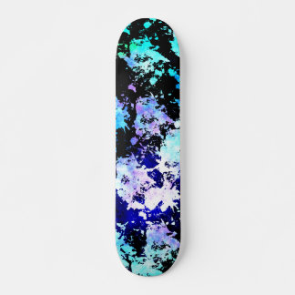 Skateboard Resumen de la pintura azul verde púrpura púrpura