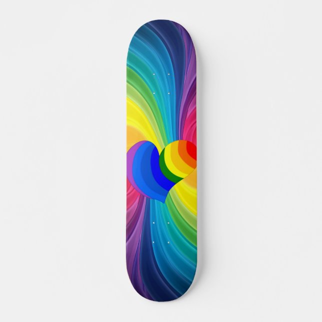 Skateboard Resumen de la tabla de patinaje para el corazón de (Anverso )