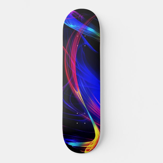 Skateboard Resumen de las Luces Coloridas - (Anverso)