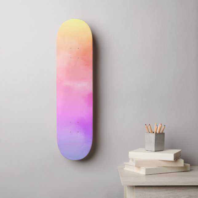 Skateboard Resumen de nubes solares (Arte de la pared)