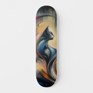Skateboard Resumen De Patinaje De Gatos Coloridos: Artístico