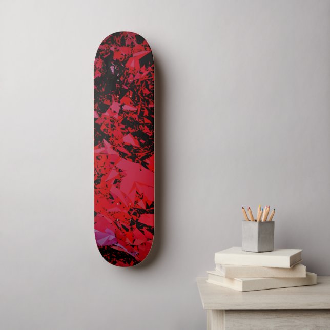Skateboard Resumen de Red Shatter (Arte de la pared)