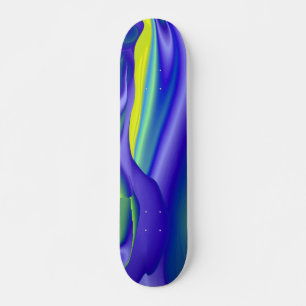 Skateboard Resumen de regenbogen en gelb lila blau