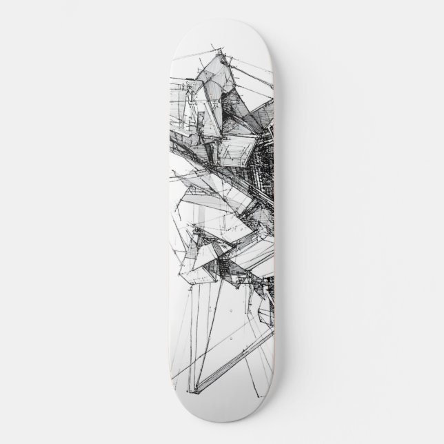 Skateboard Resumen de Sci-Fi (Anverso)