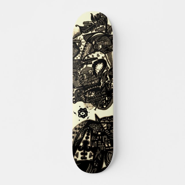 Skateboard Resumen de Sepia Black (Anverso )