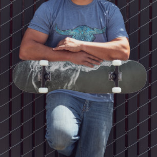 Skateboard Resumen De Vibes De Playa Elegante