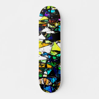 Skateboard Resumen de vidrio manchado