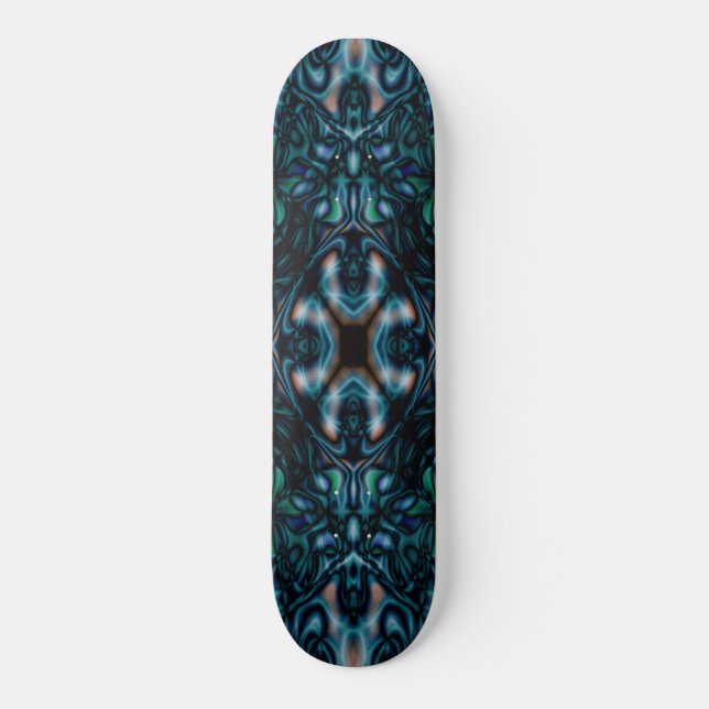 Skateboard Resumen del patrón de figuras caleidoscopio (Anverso)