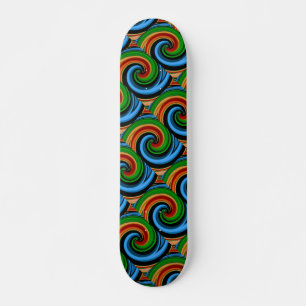 Skateboard Resumen del tablero de esquí Rainbow Swirls