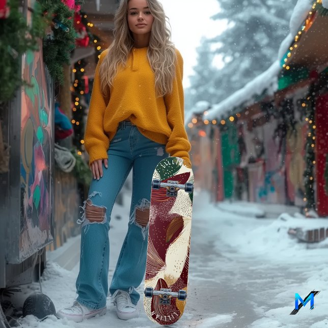 Skateboard Resumen elegante con formas orgánicas y tono profu (Subido por el creador)