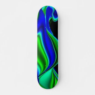 Skateboard Resumen en azul verde