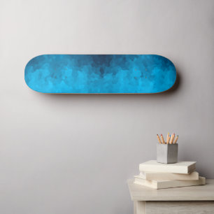 Skateboard Resumen Fondo azul cristalizado
