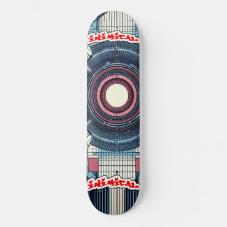 Skateboard Resumen futurista inusual japonés