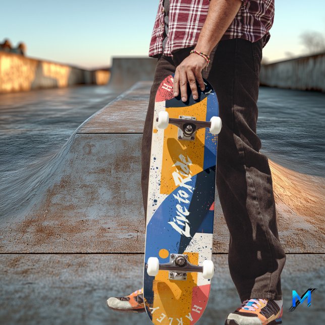 Skateboard Resumen geométrico - Negrita de Live to Ride (Subido por el creador)