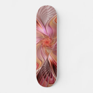 Skateboard Resumen mariposa colorida Fantasía arte fractal