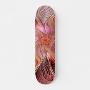 Skateboard Resumen mariposa colorida Fantasía arte fractal