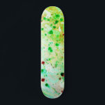 Skateboard Resumen moderno verde amarillo de moda de plantill<br><div class="desc">Plantilla Moda Estilo Amarillo Verde Moderno Abstract Art Blank Skateboard.</div>