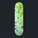 Skateboard Resumen moderno verde amarillo de moda de plantill<br><div class="desc">Plantilla Moda Estilo Amarillo Verde Moderno Abstract Art Blank Skateboard.</div>