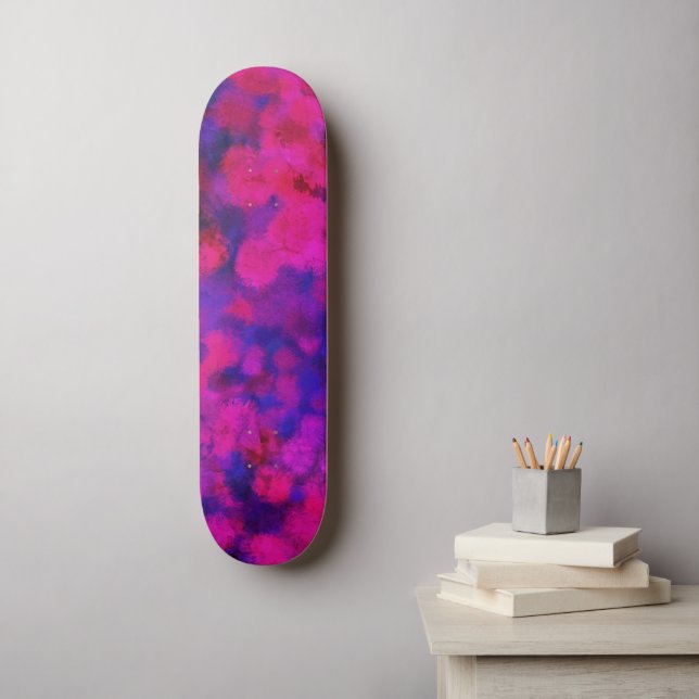 Skateboard Resumen Neon Fuzz (Arte de la pared)