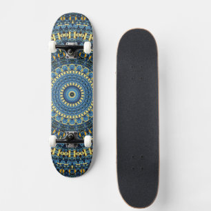 Skateboard Resumen nocturno de Van Gogh Starry Groovy Boho Ma