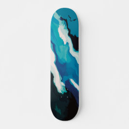 Skateboard Resumen Pastel Paint Lagoon Edition
