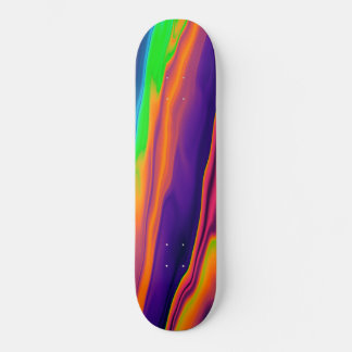 Skateboard Resumen Patrón iris holográfico irlandés