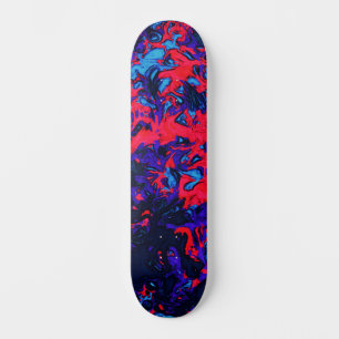 Skateboard Resumen Personalizado Street Art Inspiro Blue Red 