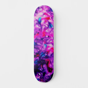 Skateboard Resumen Personalizado Street Art Inspiro Pink Swir