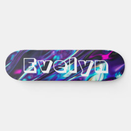 Skateboard Resumen púrpura personalizado Imagen mínima