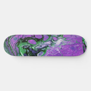 Skateboard Resumen púrpura y verde