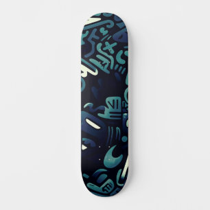 Skateboard Resumen único de arte urbano de calle panorámica S