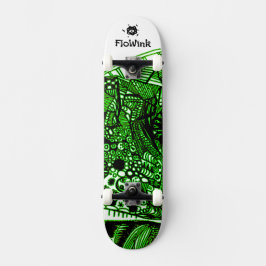 Skateboard Resumen verde negro