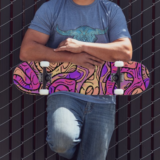 Skateboard Resumen vibrante (Exterior 3)